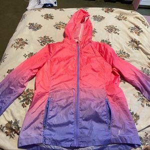 Pink and purple windbreaker
